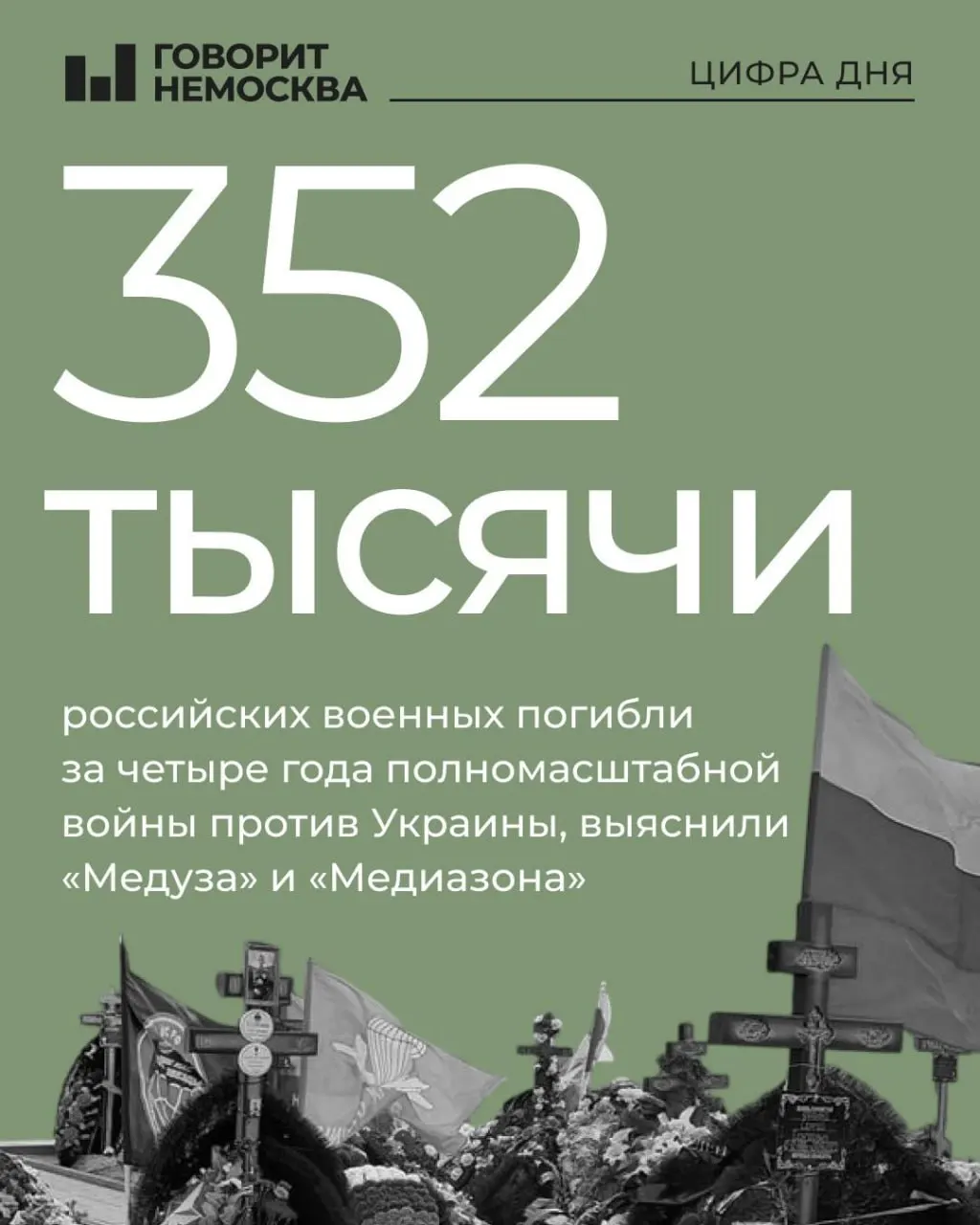Новая, более надёжная оценка включает около 90 тыс. лиц, признанных погибшими или пропавшими по суду, и примерно 261 тыс. «обычных» погибших — всего около 350 тысяч. Реальное число может быть выше.