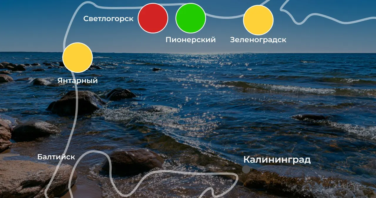 Краткая сводка о флагах безопасности и температуре воды на популярных пляжах Калининградской области на 21 июня. Информация актуальна на момент публикации.