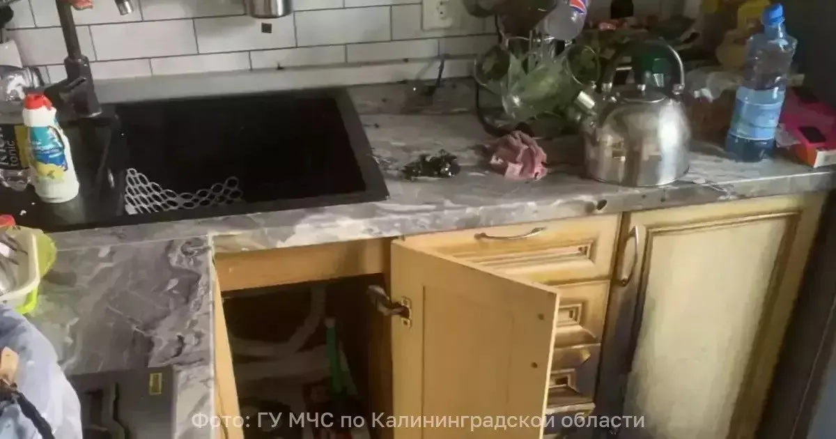 Пенсионерка получила ожоги на кухне; пострадавшая госпитализирована в Калининградской области.