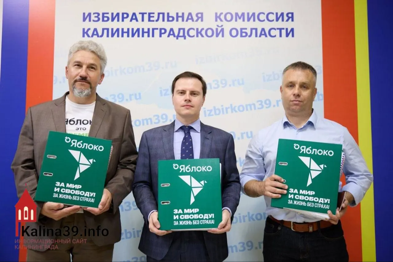 Избирательная комиссия зарегистрировала список партии «Яблоко» на выборах в Законодательное собрание Калининградской области. В него вошли 32 кандидата; в первую тройку вошли Иван Большаков, Роман Морозов и Антон Гендриксон. Морозов и Гендриксон баллотируются в Государственную думу по одномандатным округам. Калининградская область стала одним из девяти регионов, где партия «Яблоко» участвует в региональном парламенте.