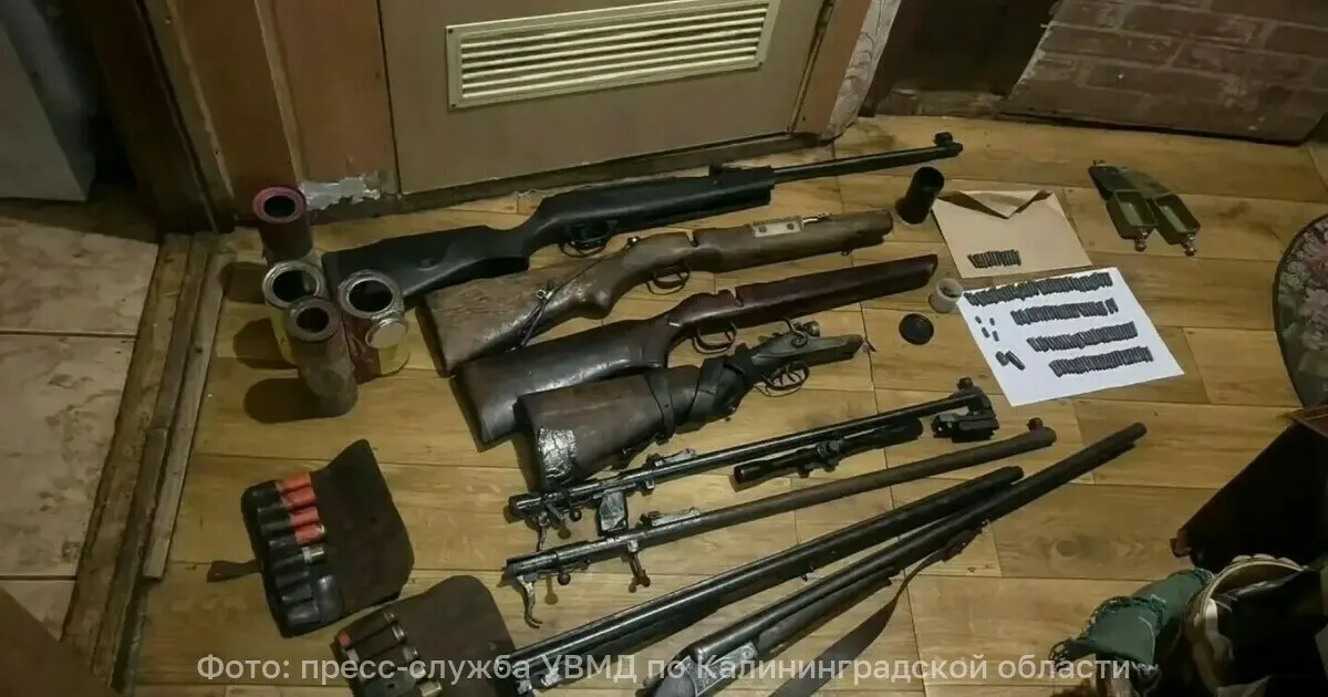 В Калининградской области прошла операция по выявлению незаконного оборота оружия и боеприпасов; задержаны семь человек, изъято оружие и взрывчатка.