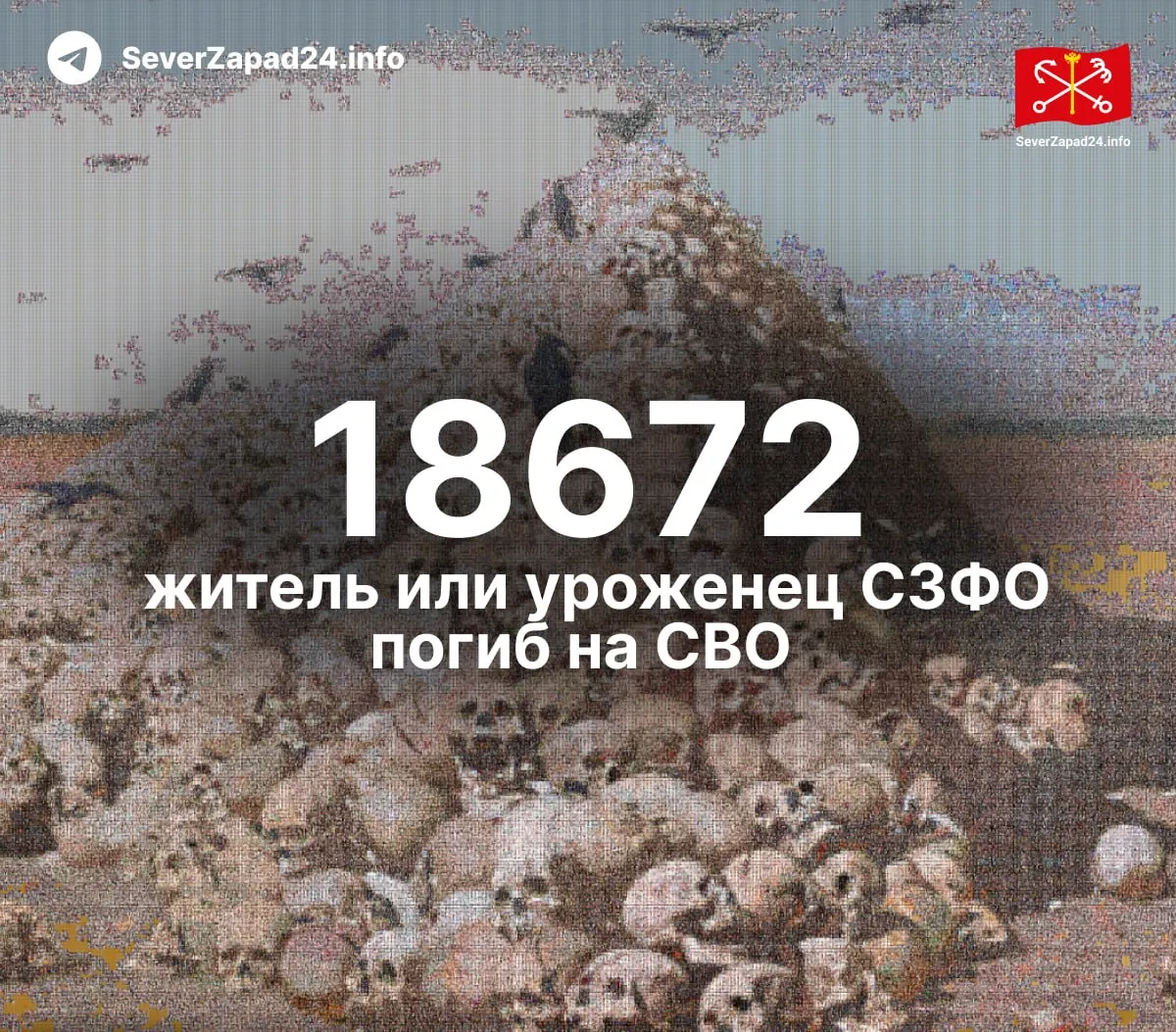 По регионам Северо‑Западного округа приводятся данные о потерях, с обновлениями каждую неделю.