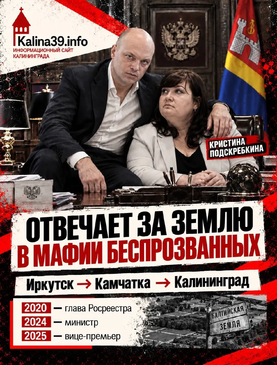 Расследование регионального масштаба раскрывает, как близкие к губернатору лица получают контроль над землями у Балтийского моря и превращают государственные активы в частную собственность.